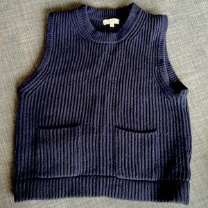Madewell sweater vest- navy- medium